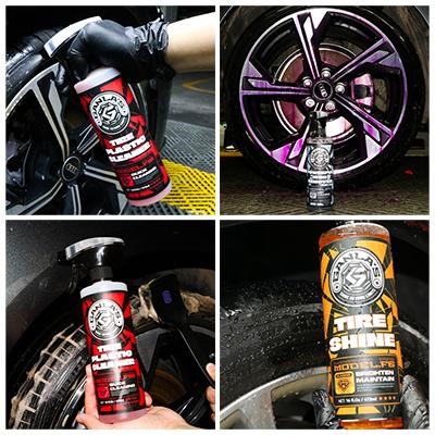 It gives a rich, wet black finish that lasts up to 4 weeks, even in the rain, and doesn't leave behind any grease or sling. The recipe is water-based or oil-based, which is good for the environment and follows VOC rules. This product is great for people who buy in quantity.
